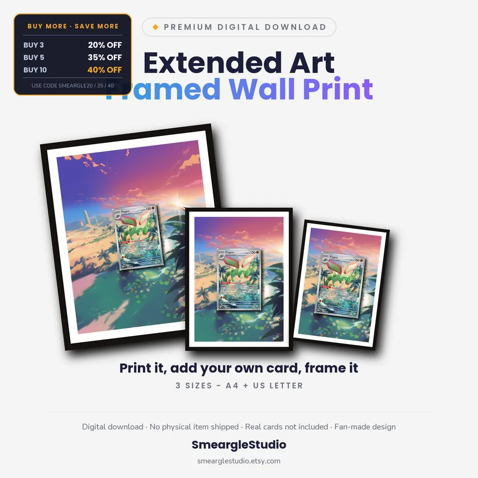 Flygon frame print