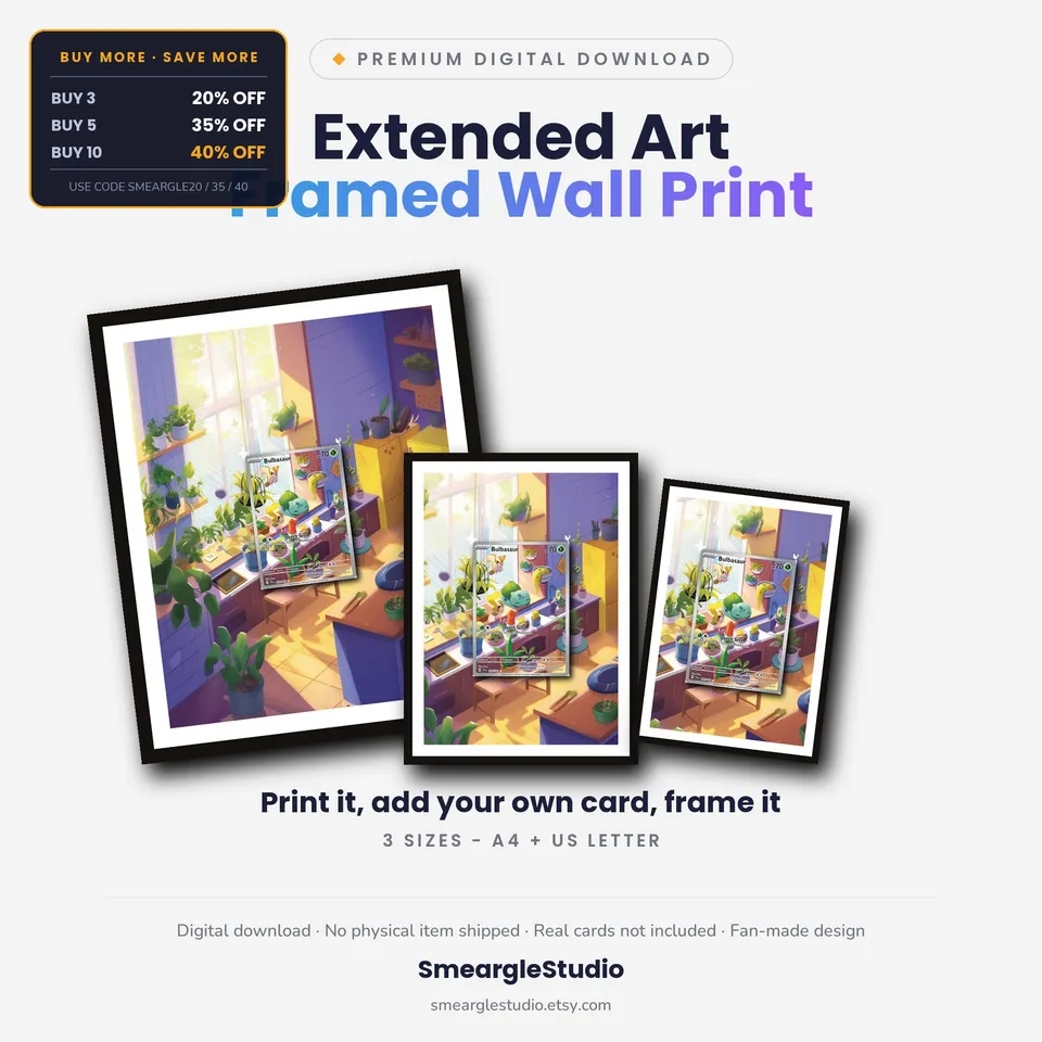 Bulbasaur frame print