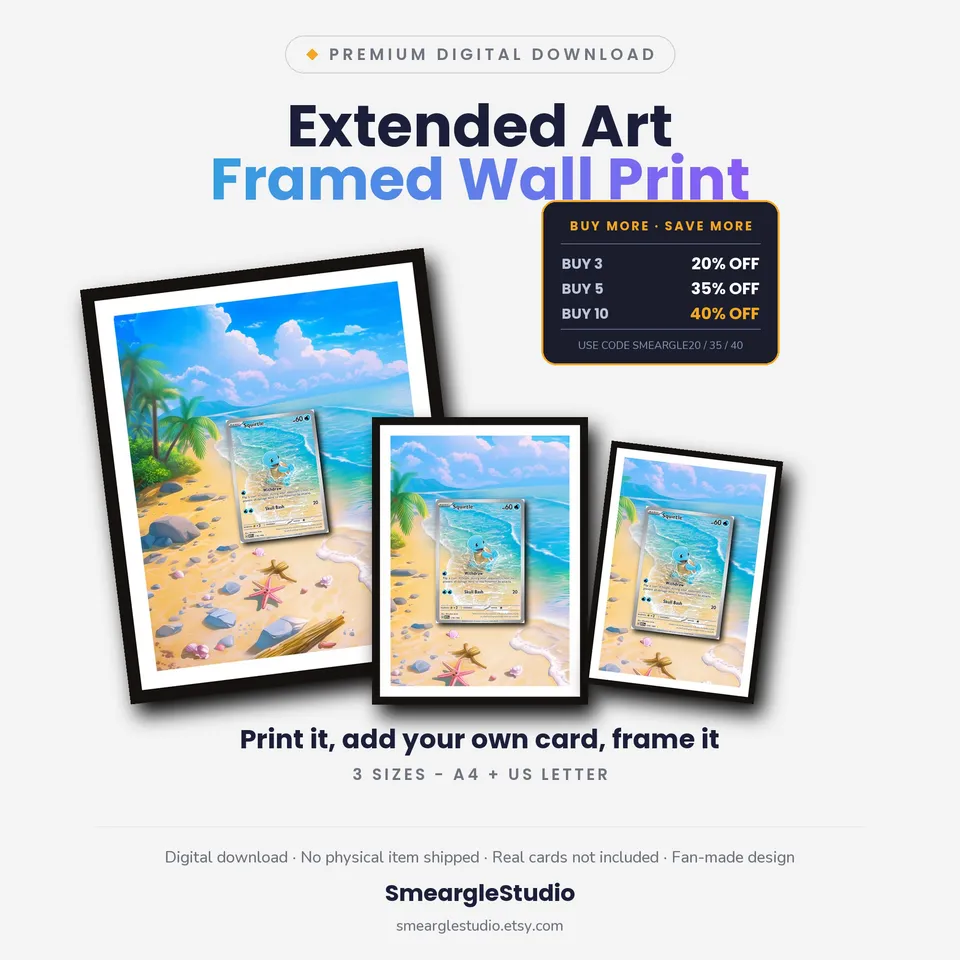 Squirtle frame print