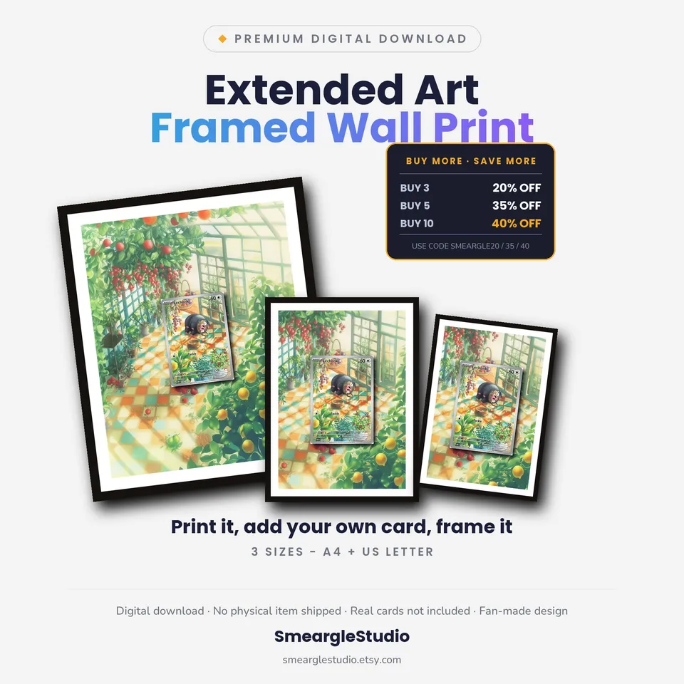 Lechonk frame print