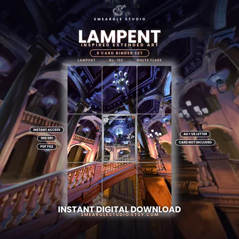 Lampent extended binder art