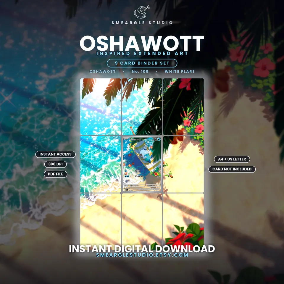 Oshawott extended binder art