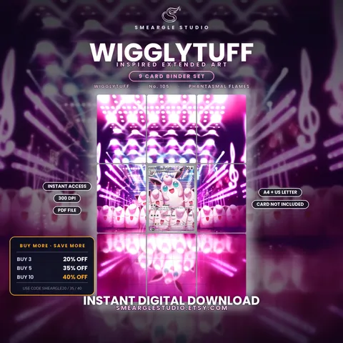Wigglytuff extended binder art