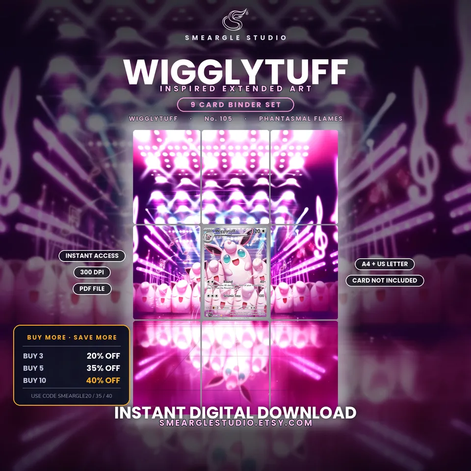 Wigglytuff extended binder art