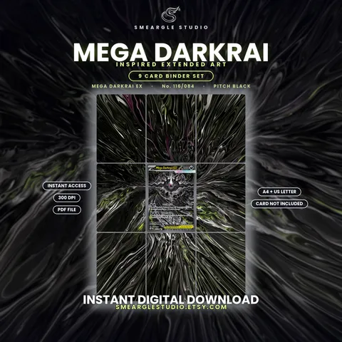 Mega Darkrai ex extended binder art