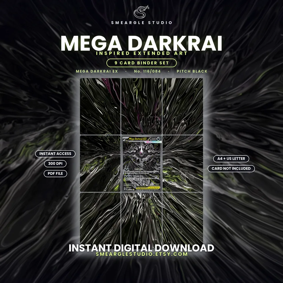 Mega Darkrai ex extended binder art