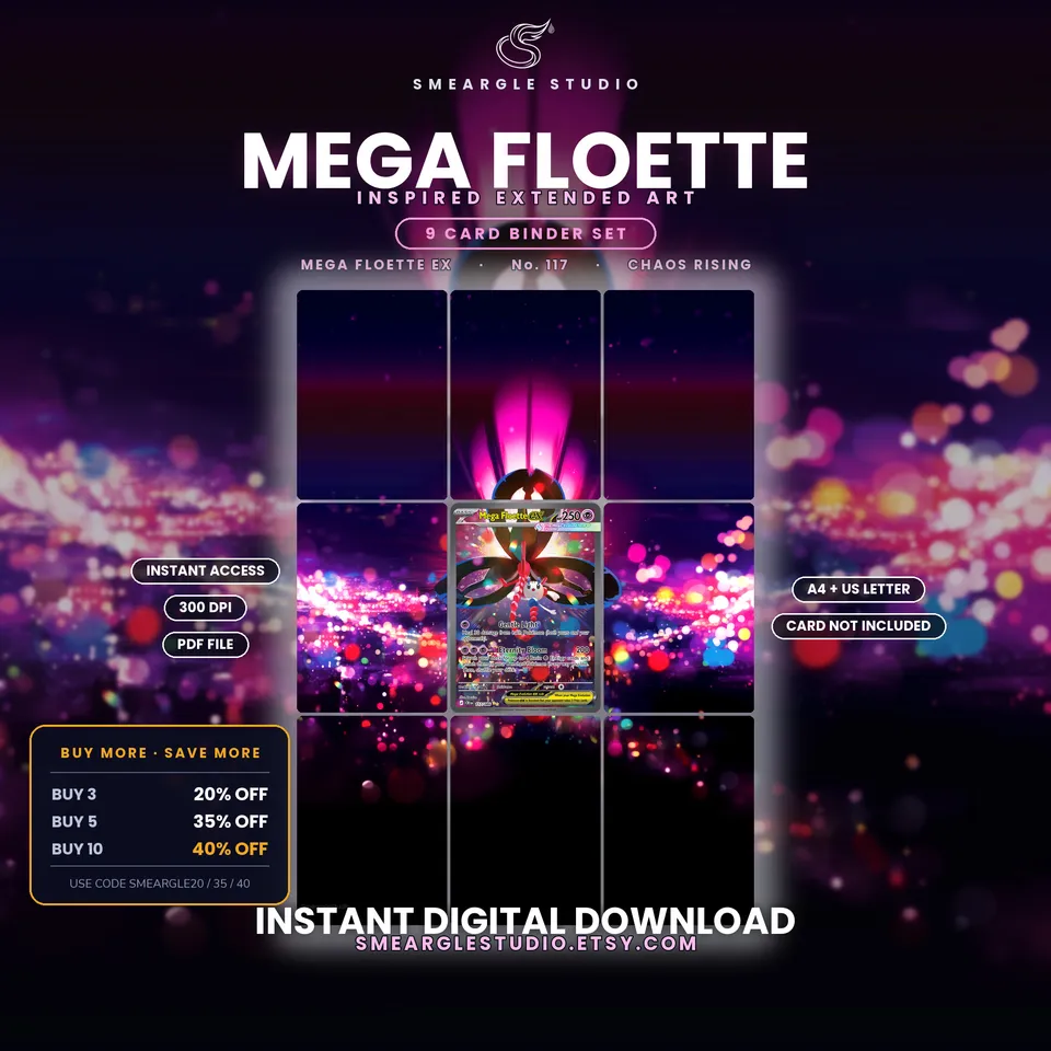 Mega Floette ex extended binder art