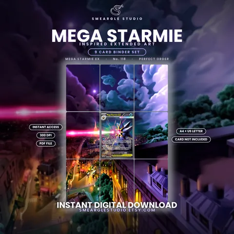 Mega Starmie ex extended binder art