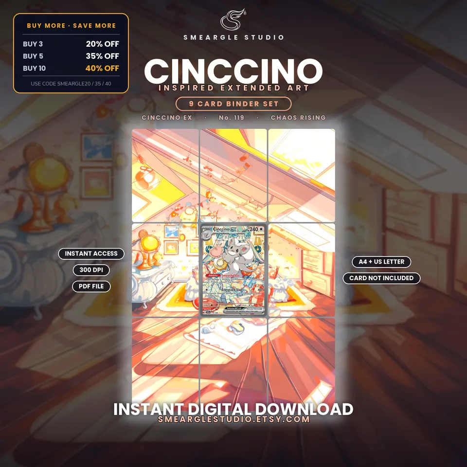 Cinccino ex extended binder art