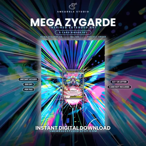 Mega Zygarde ex extended binder art