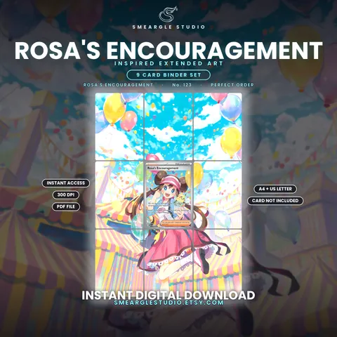 Rosa's Encouragement extended binder art
