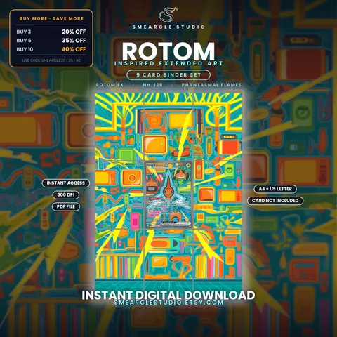 Rotom ex extended binder art