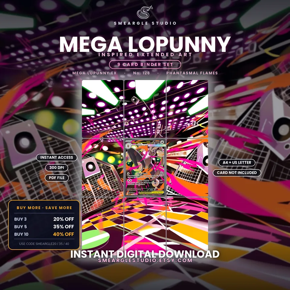 Mega Lopunny ex extended binder art
