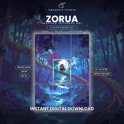 Zorua extended binder art