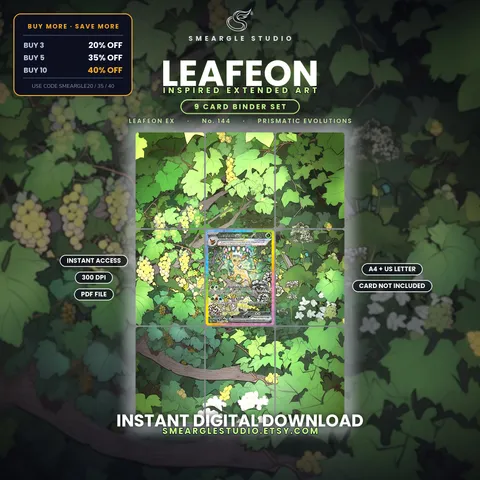 Leafeon ex extended binder art