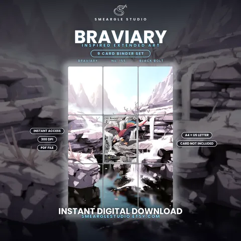 Braviary extended binder art