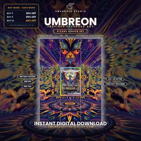 Umbreon ex extended binder art