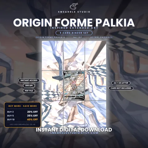 Origin Forme Palkia V extended binder art