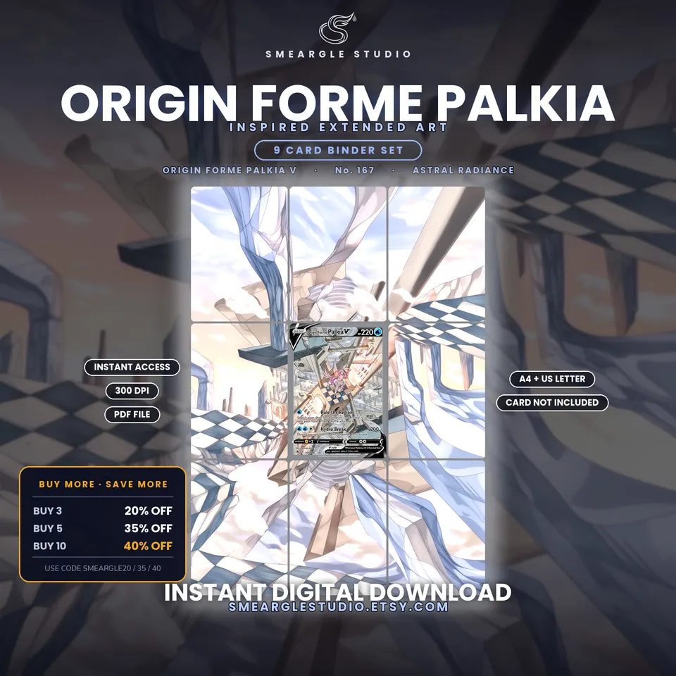 Origin Forme Palkia V extended binder art