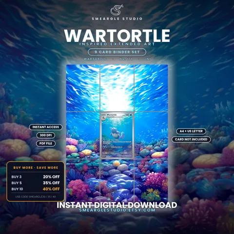 Wartortle binder art