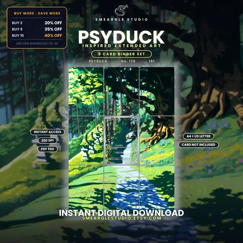 Psyduck extended binder art
