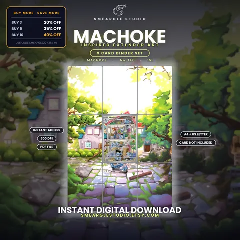 Machoke extended binder art
