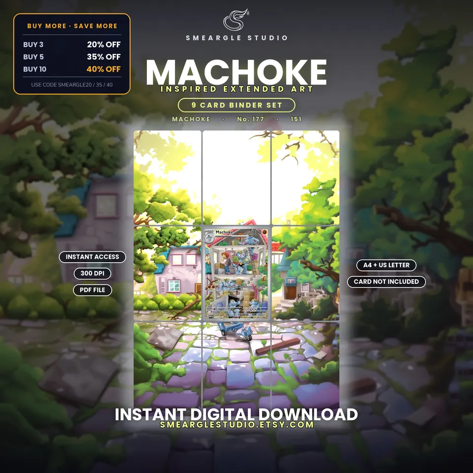 Machoke extended binder art