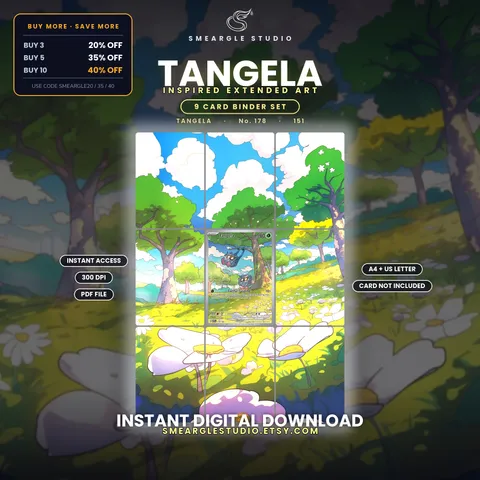 Tangela extended binder art