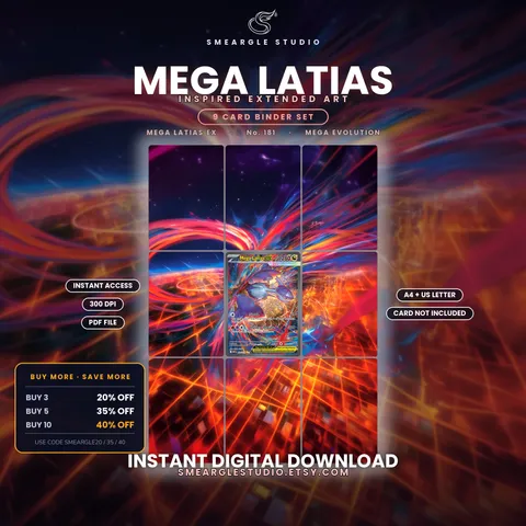 Mega Latias ex extended binder art