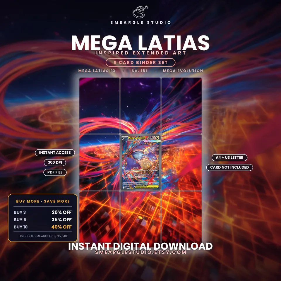 Mega Latias ex extended binder art