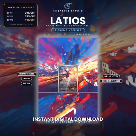Latios extended binder art