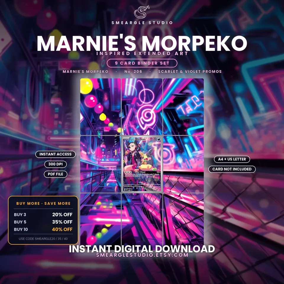 Marnie's Morpeko extended binder art