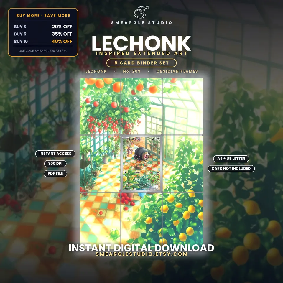 Lechonk extended binder art