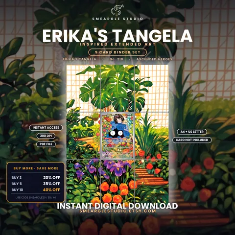 Erika's Tangela extended binder art