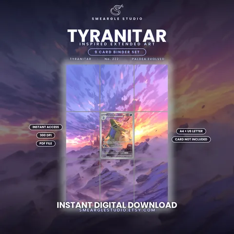 Tyranitar extended binder art