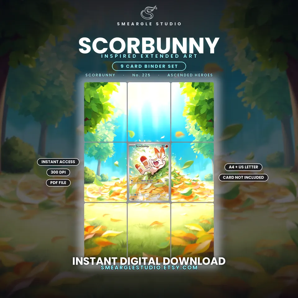 Scorbunny extended binder art