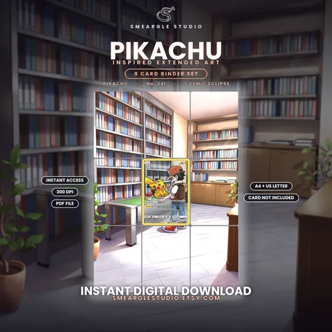Pikachu extended binder art