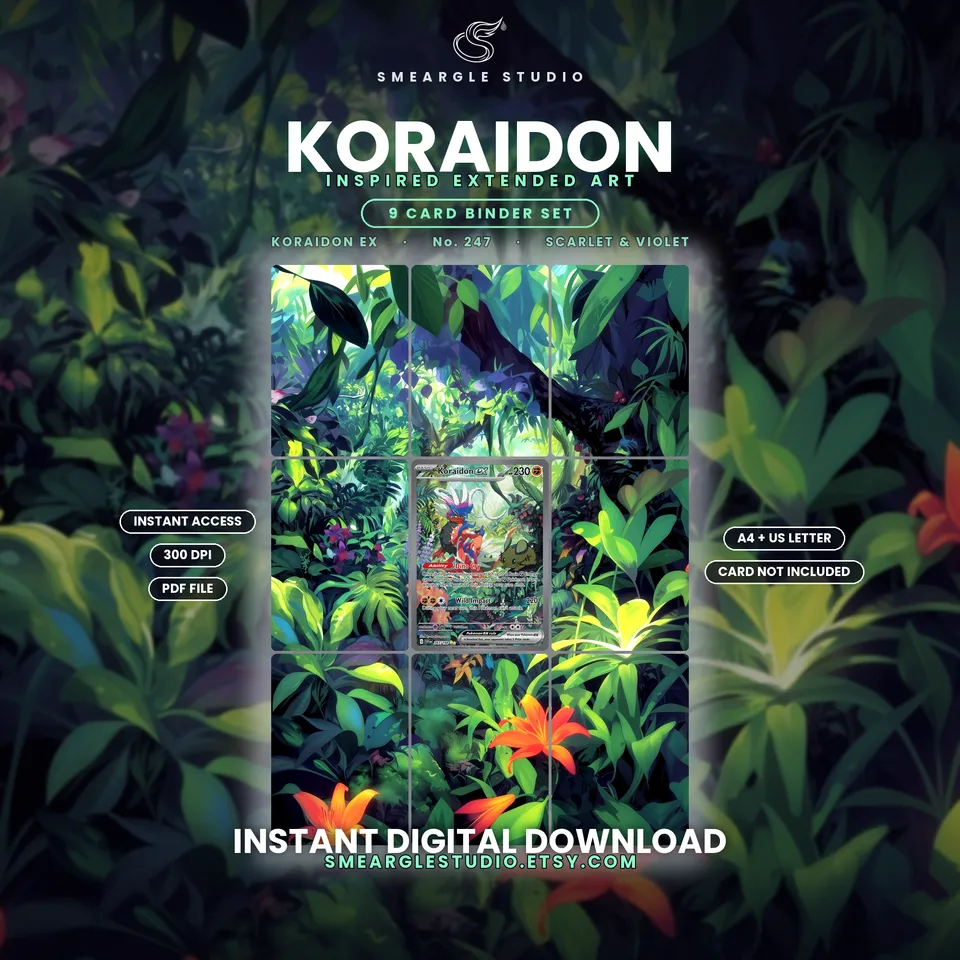 Koraidon ex extended binder art