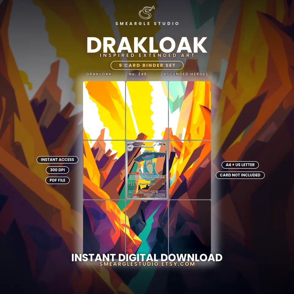 Drakloak extended binder art