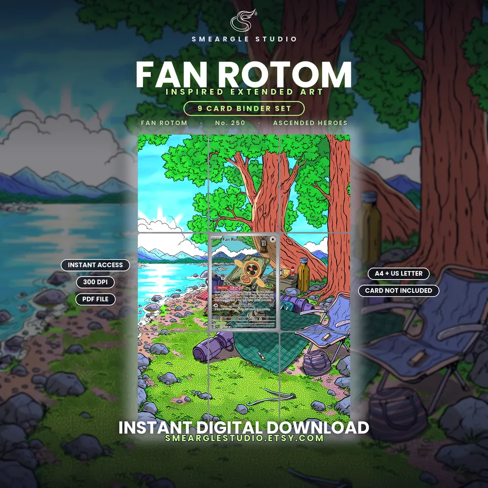 Fan Rotom extended binder art