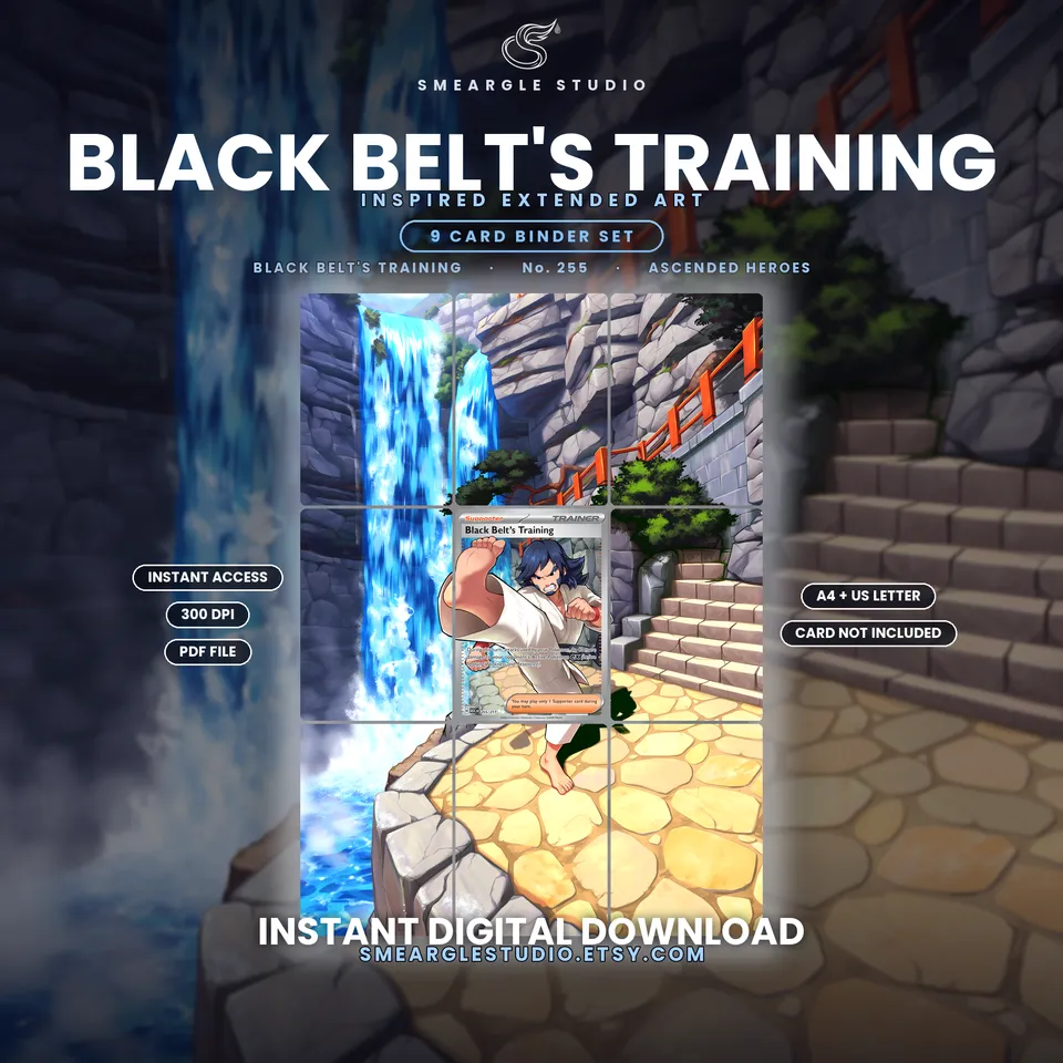 Black Belt's Training extended binder art