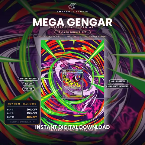 Mega Gengar ex extended binder art