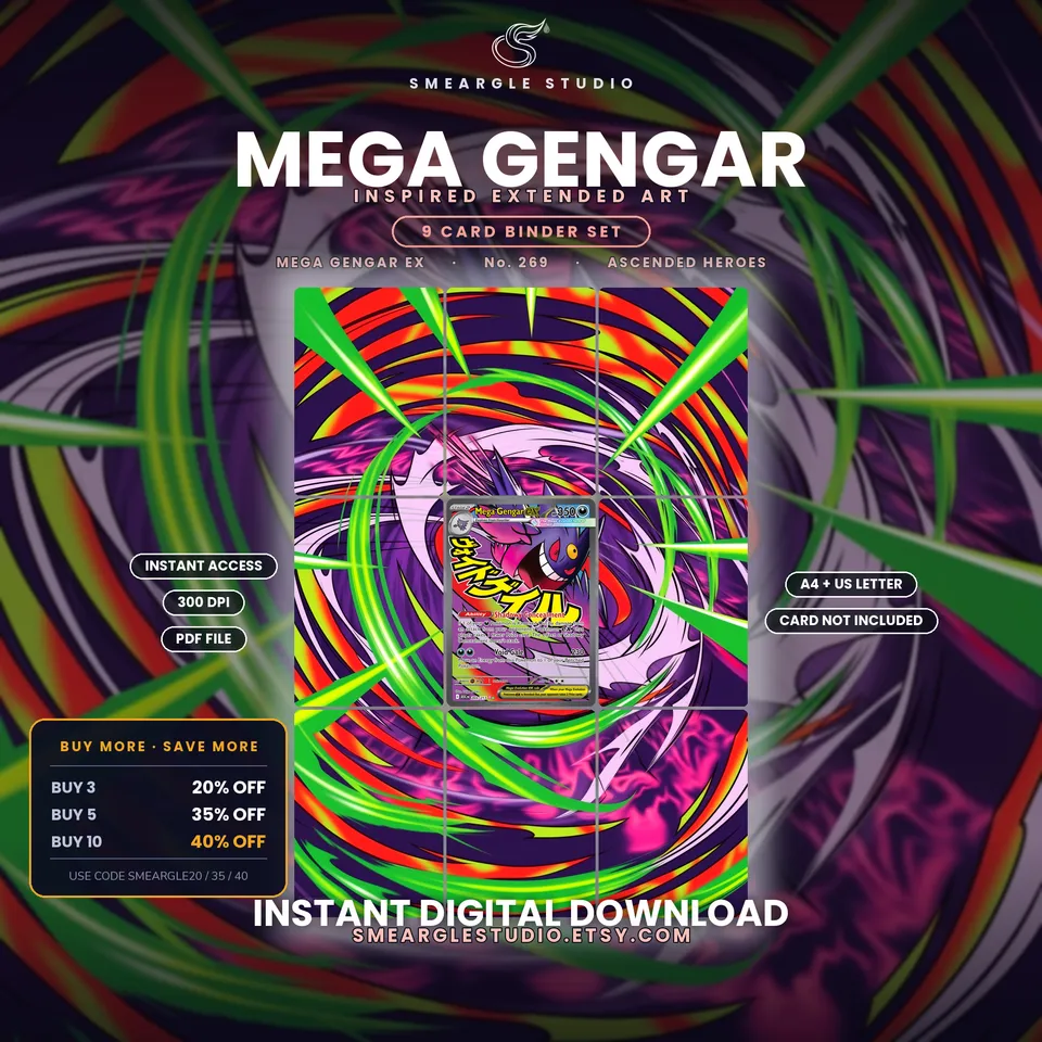 Mega Gengar ex extended binder art