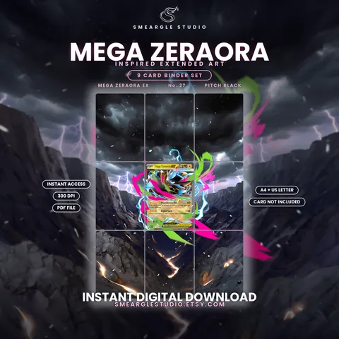 Mega Zeraora ex extended binder art