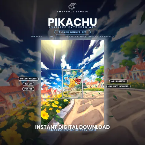 Pikachu extended binder art