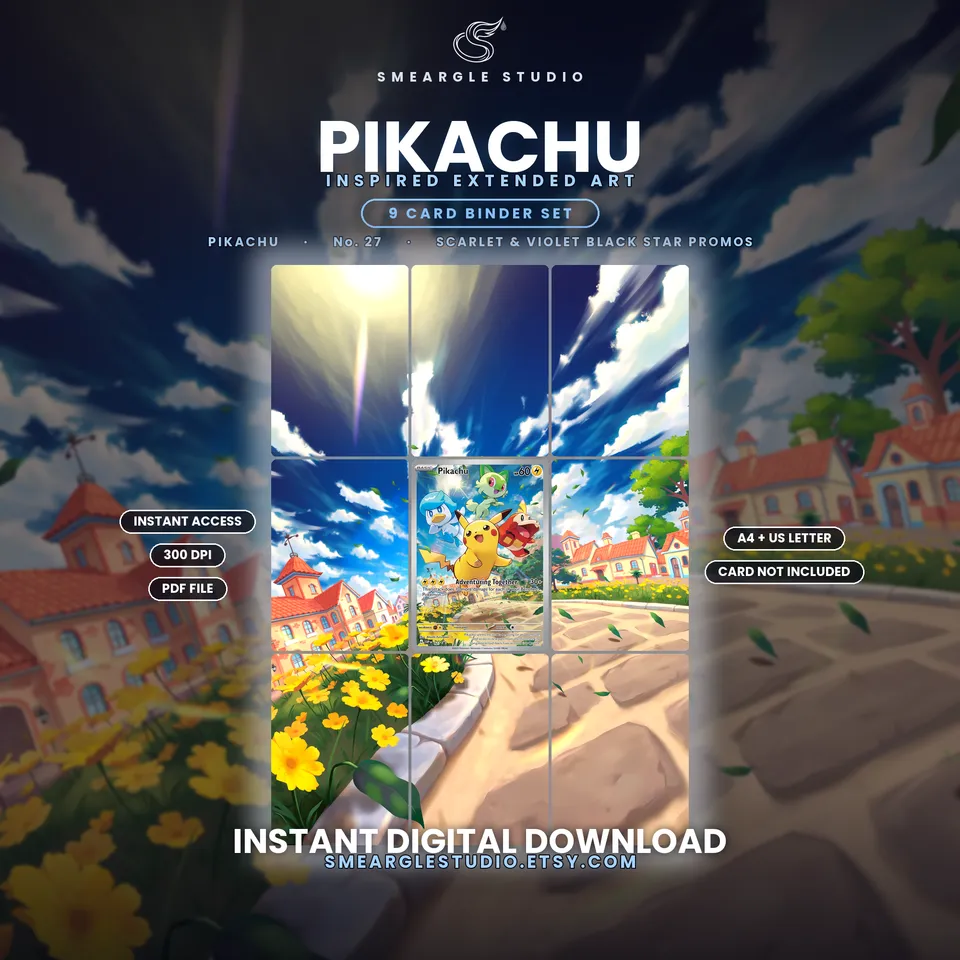 Pikachu extended binder art