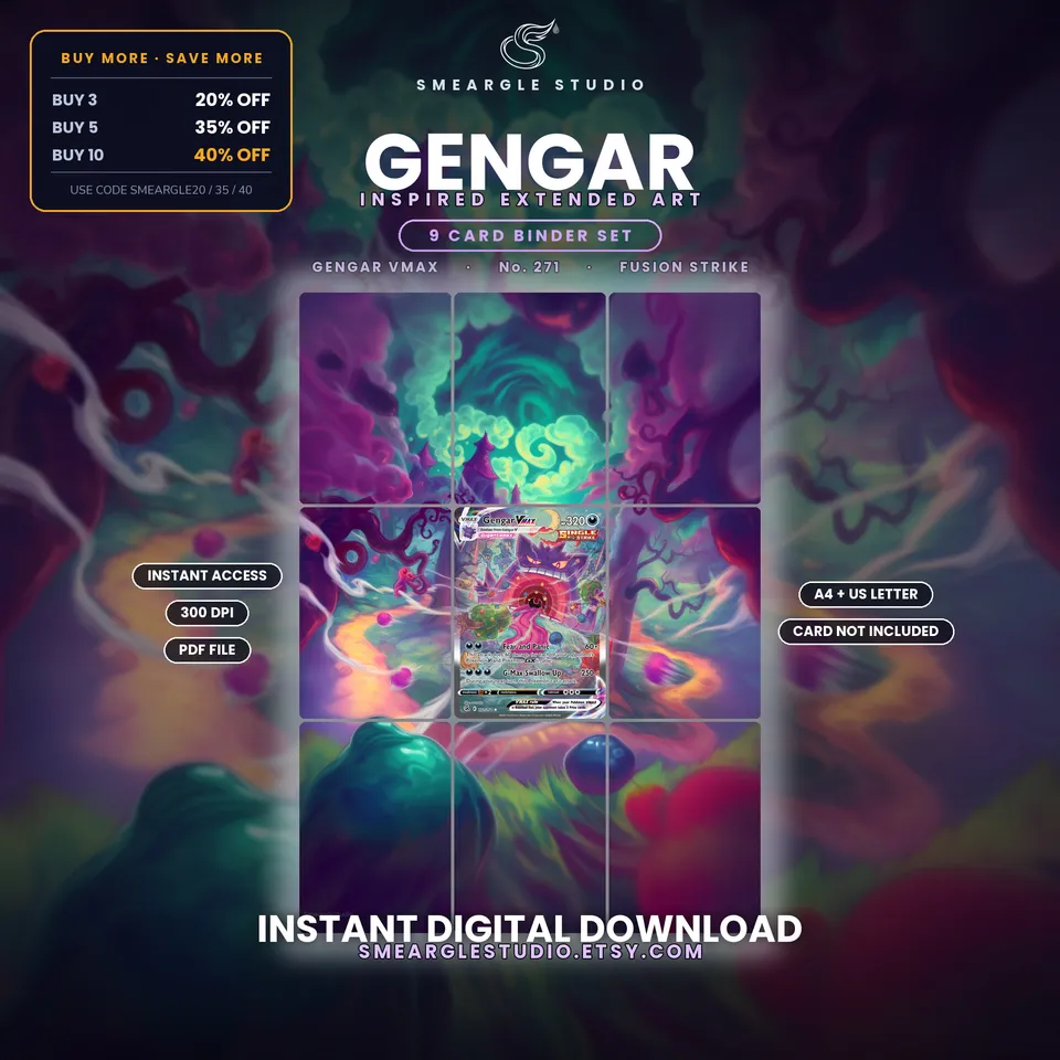 Gengar VMAX extended binder art