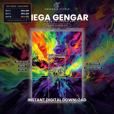 Mega Gengar ex extended binder art