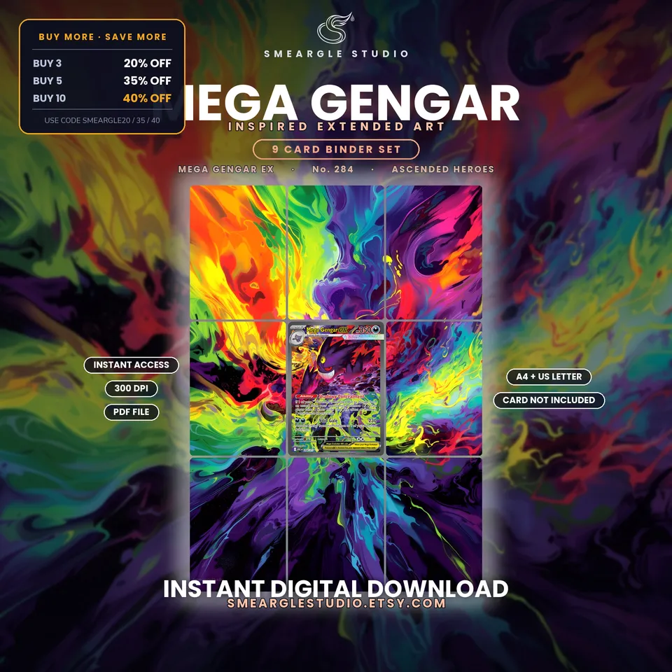 Mega Gengar ex extended binder art