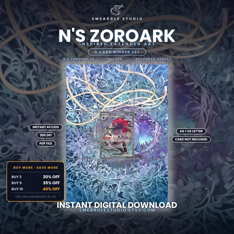 N's Zoroark ex extended binder art
